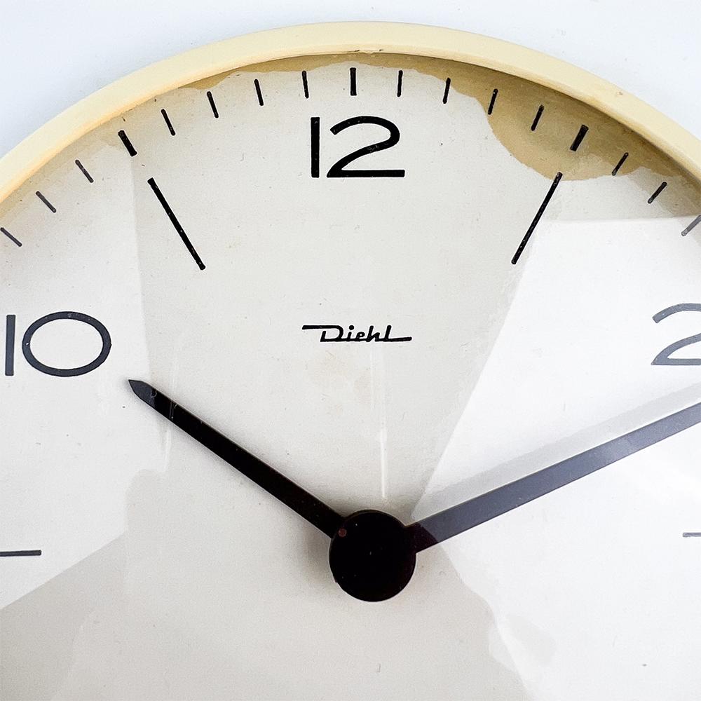 Diehl Wall Clock, 1960's In Good Condition For Sale In FERROL, ES
