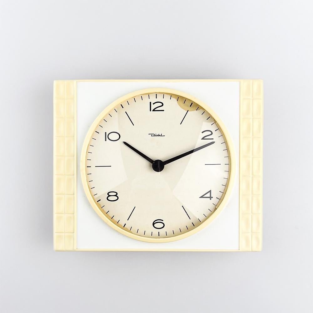 Mid-20th Century Diehl Wall Clock, 1960's For Sale