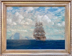 Antique With Full Sails Ahead, Michael Zeno Diemer, Munich 1867 – 1939, Signed