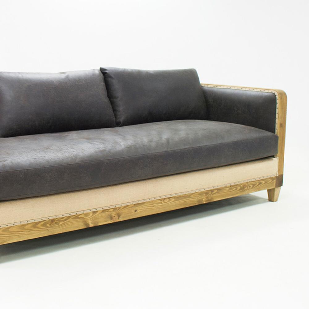 Diesel Grey Sofa Left or Right with grey Vintage Leather For Sale 1