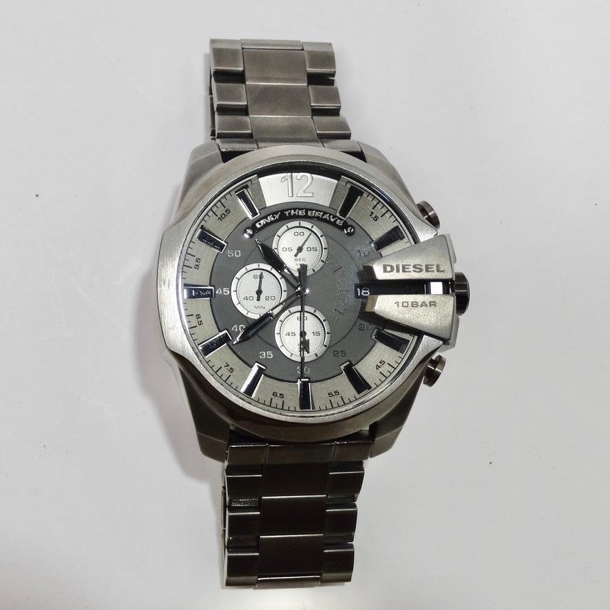 Diesel Mega Chief Stainless Steel Chronograph Quartz Watch For Sale 10