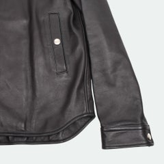 Diesel Men Jacket Lambs leather black gold Size IT48-M, S2155