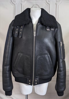 Diesel Mens Shearling Bomber Jacket