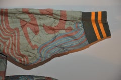 Diesel's  Khaki-Green & Camouflage Quilting Zipper "Diesel Medic" Men's Jacket