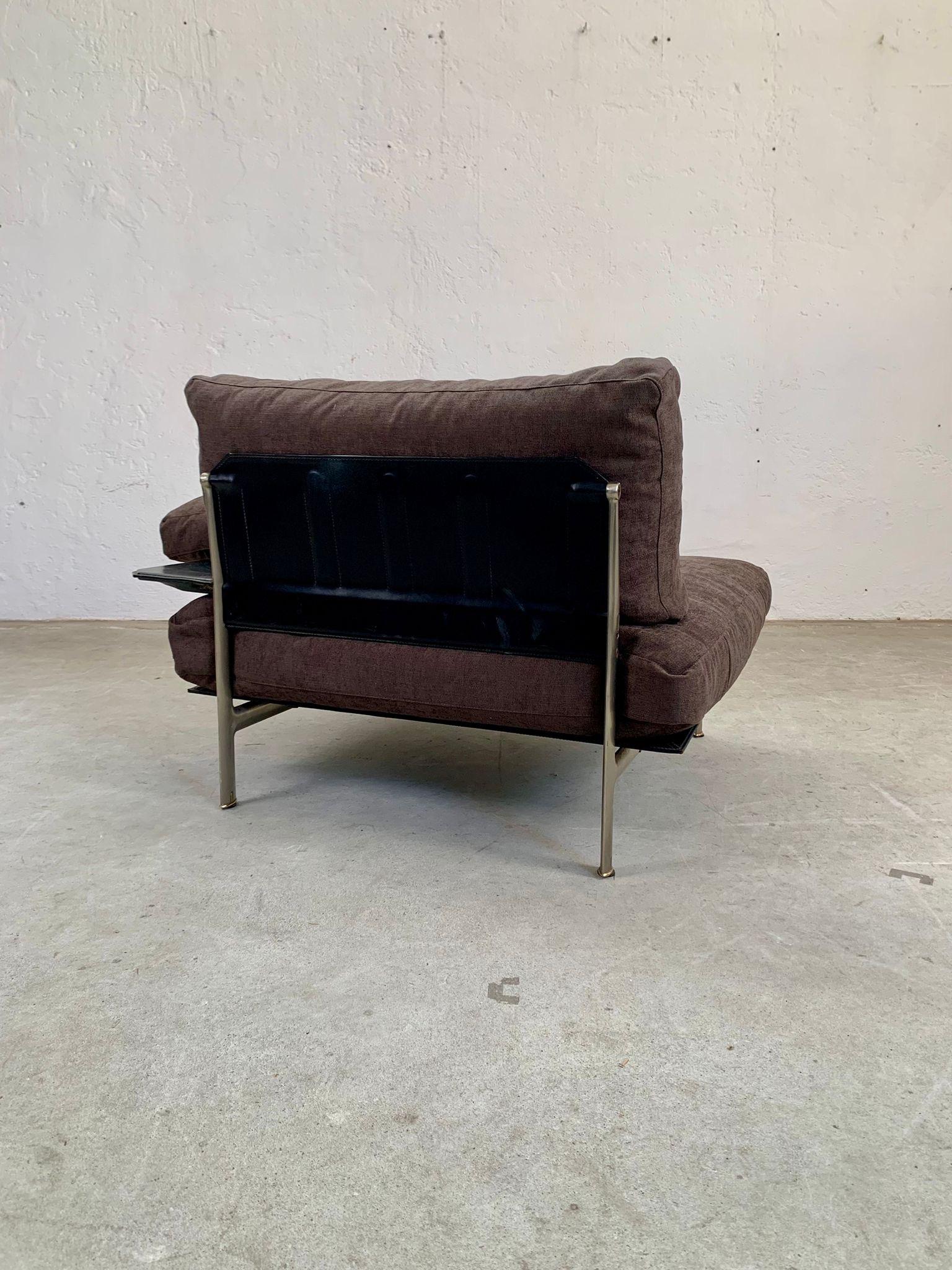 Steel Diesis armchair by Antonio Citterio for B&B Italia, 1970s For Sale