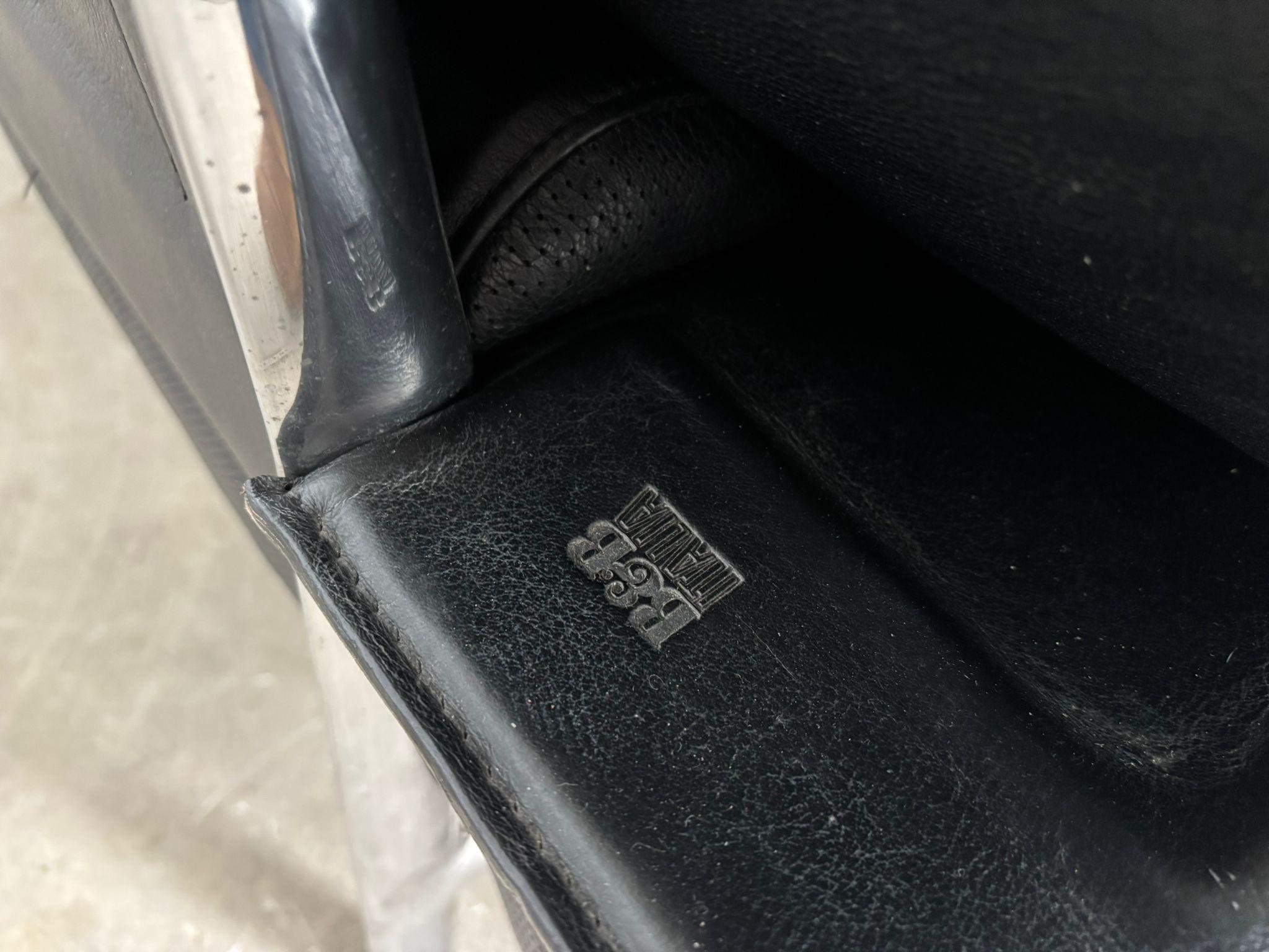 Italian Diesis, canapé en cuir noir, première série, Antonio Citterio pour B&B Italia, 1979 en vente