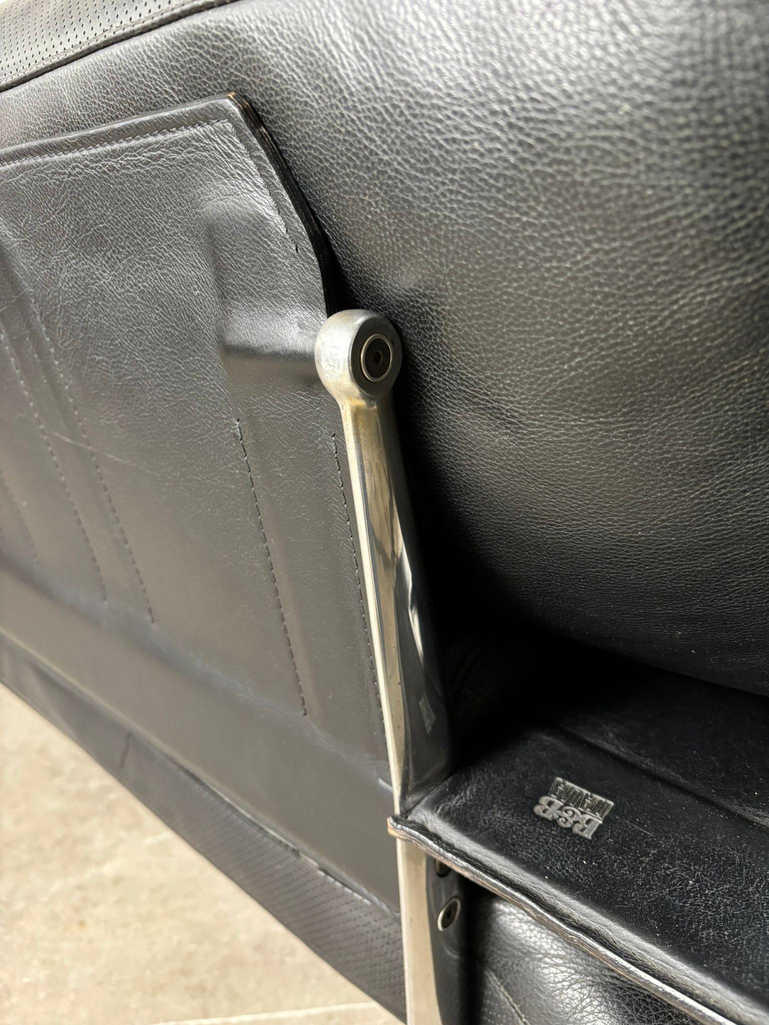 Late 20th Century Diesis, canapé en cuir noir, première série, Antonio Citterio pour B&B Italia, 1979 en vente