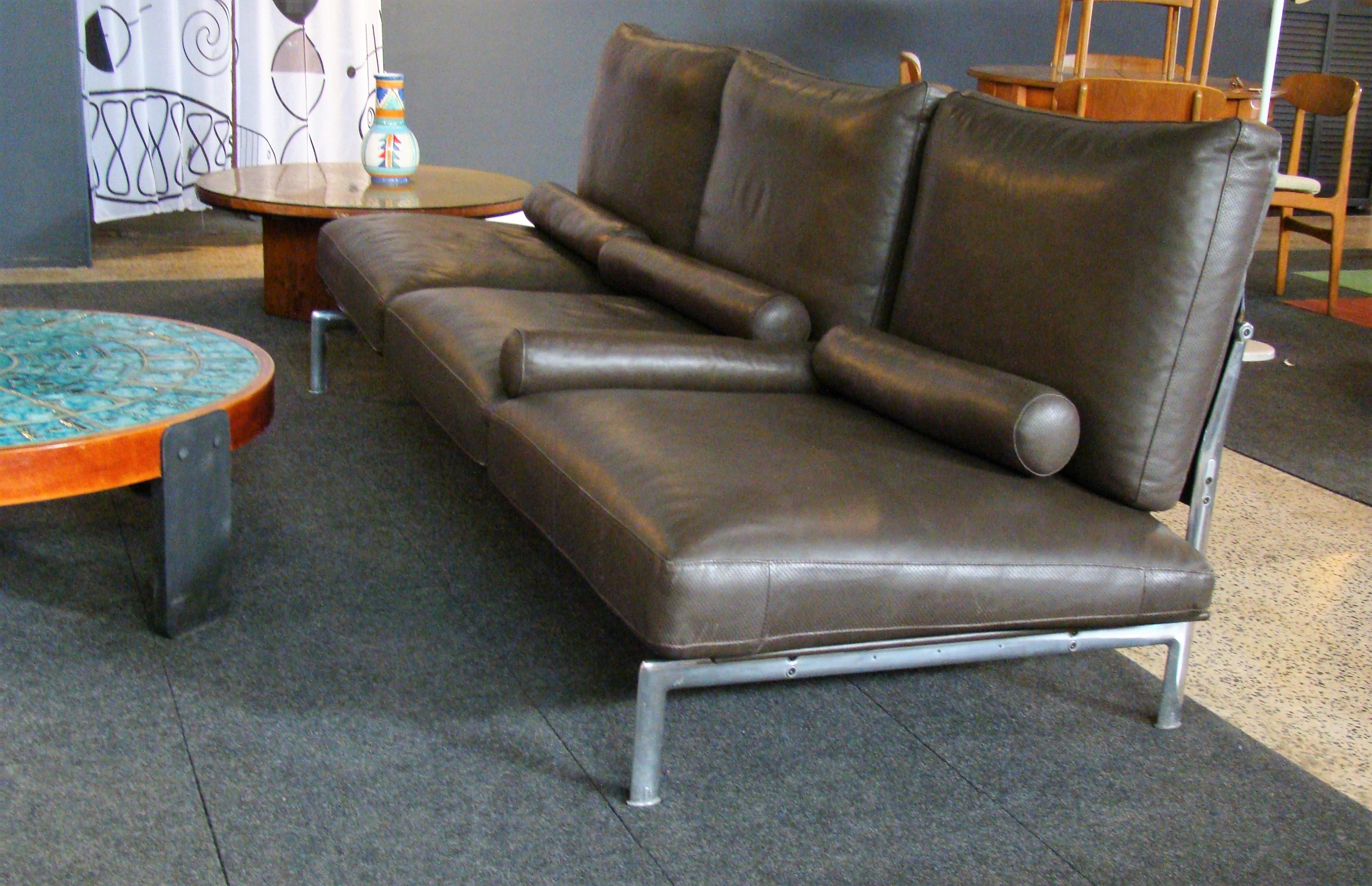 Diesis Seating Group in Brown Leather by Antonio Citterio for B&B Italia, 1979 10