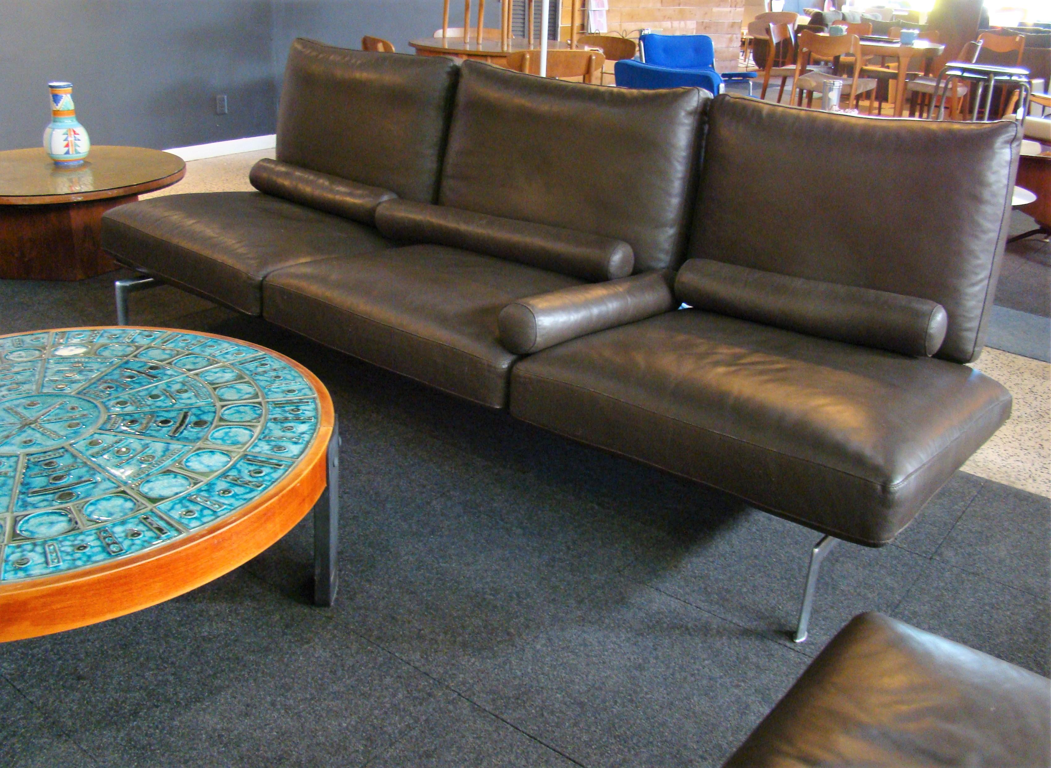 Diesis Seating Group in Brown Leather by Antonio Citterio for B&B Italia, 1979 In Good Condition In Denver, CO