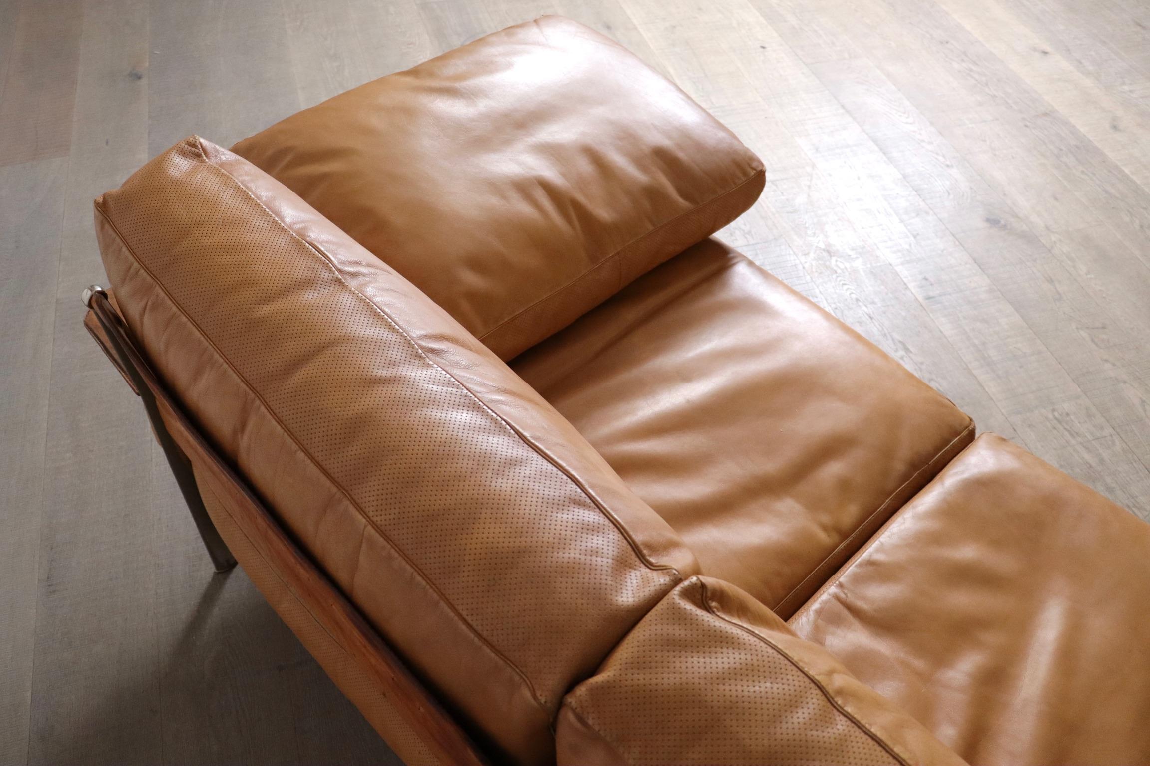 Diesis-Sofa aus hellbraunem Leder von Antonio Citterio für B&B Italia, 1970er Jahre im Angebot 5
