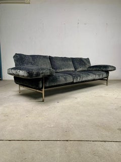 Diesis Samtsofa, erste Serie, Antonio Citterio für B&B Italia, 1979