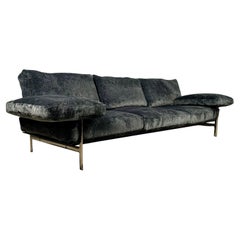 Diesis velvet sofa, first series, Antonio Citterio for B&B Italia, 1979