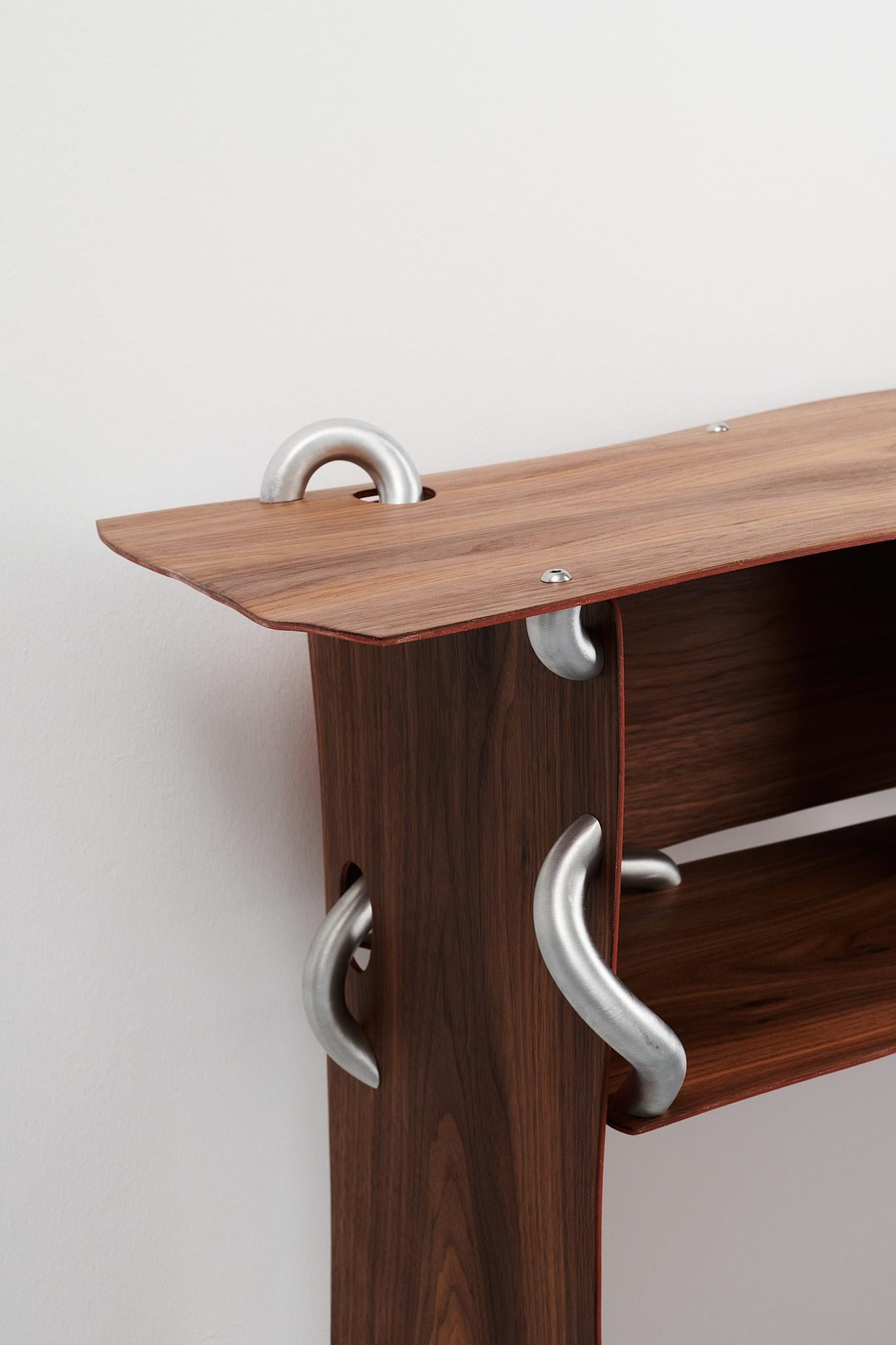 Organic Modern Diet Wood Console For Sale
