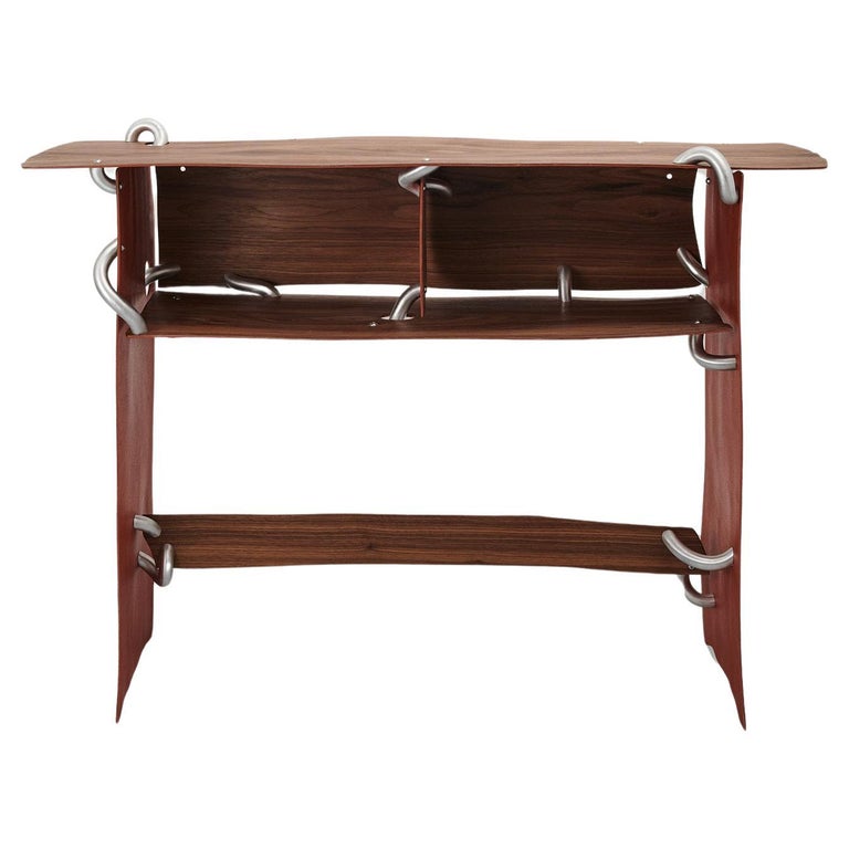 Soft Baroque Diet wood console, 2023
