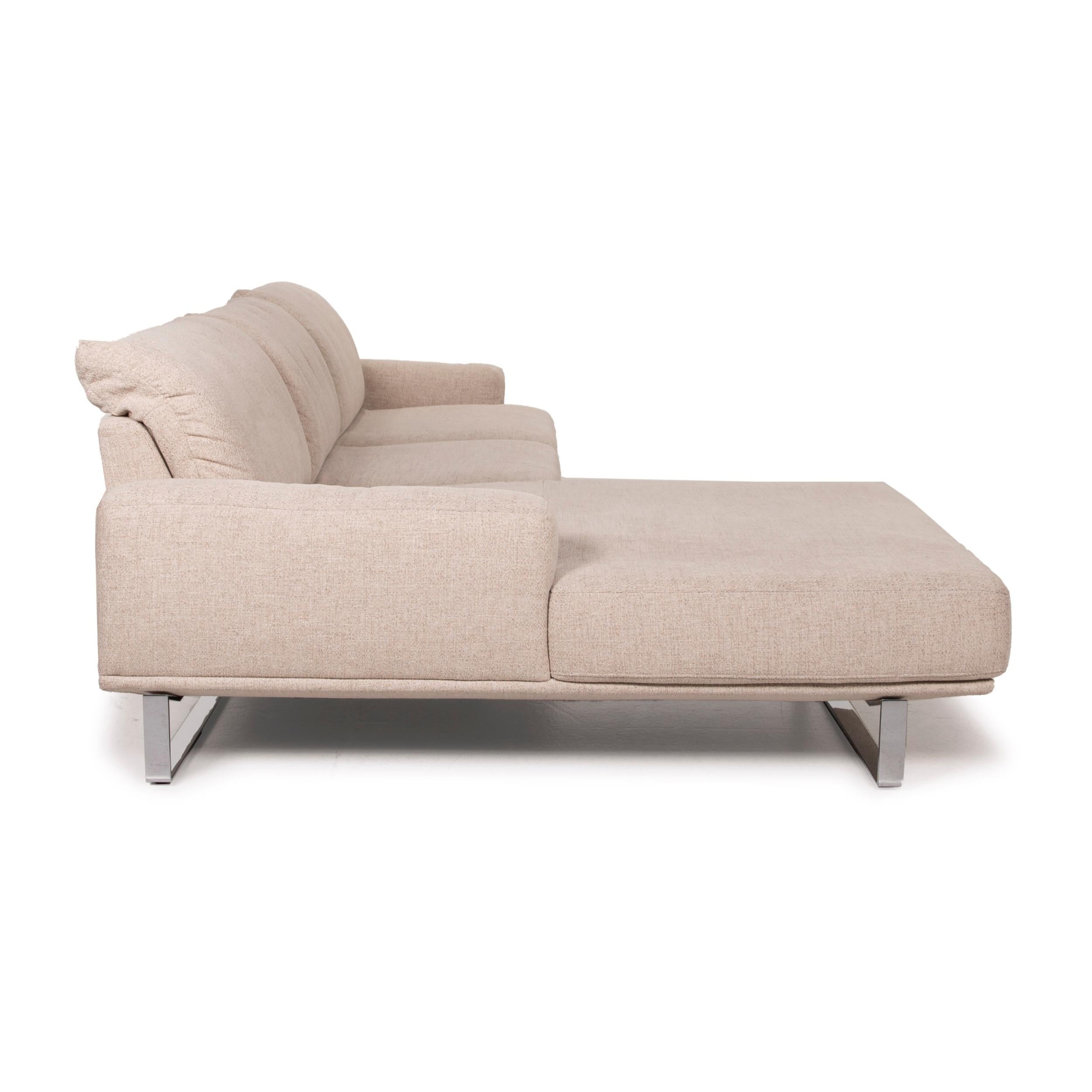 Dieter Knoll Collection Lesina Fabric Sofa Cream Corner Sofa Electrical Function 4