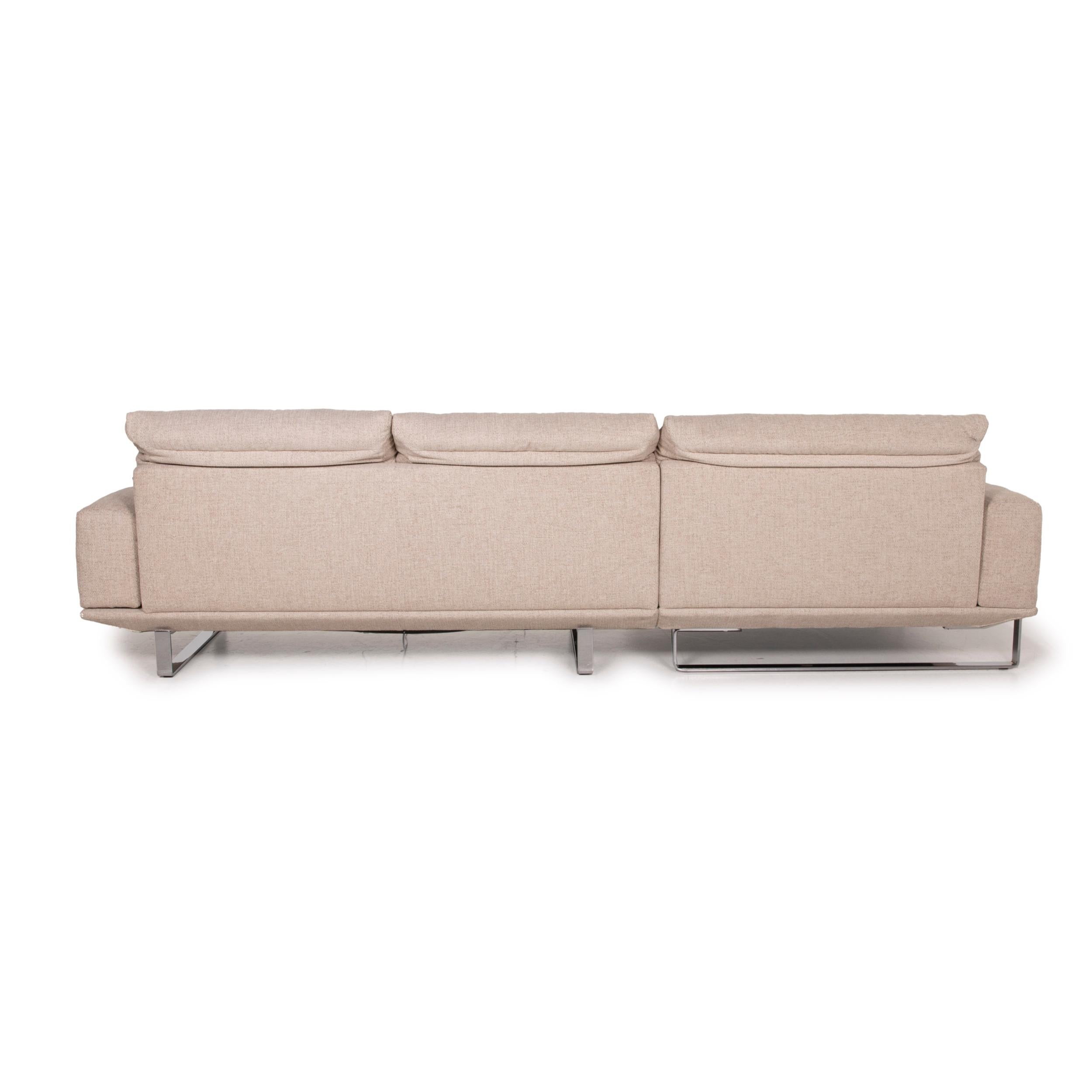 Dieter Knoll Collection Lesina Fabric Sofa Cream Corner Sofa Electrical Function 5