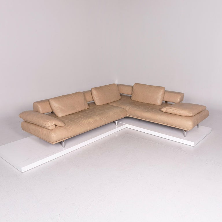 Dieter Knoll Collection Maranello Leather Corner Sofa Beige Sofa at 1stDibs  | dieter knoll maranello, dieter knoll sofa leder, sofa dieter knoll