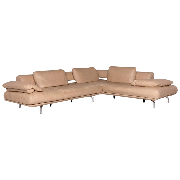 Dieter Knoll Collection Maranello Leather Corner Sofa Beige Sofa at 1stDibs  | dieter knoll maranello, dieter knoll sofa leder, sofa dieter knoll