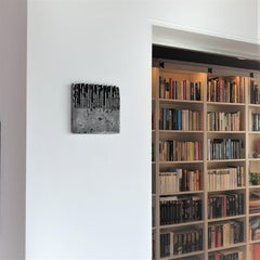 o.T. (Bk15Hf) - white black contemporary modern wall sculpture painting relief