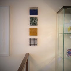 o.T. (BN15HV) - blue grey contemporary modern wall sculpture painting relief