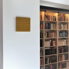 o.T. (Yw15Rt) - yellow contemporary modern wall sculpture painting relief