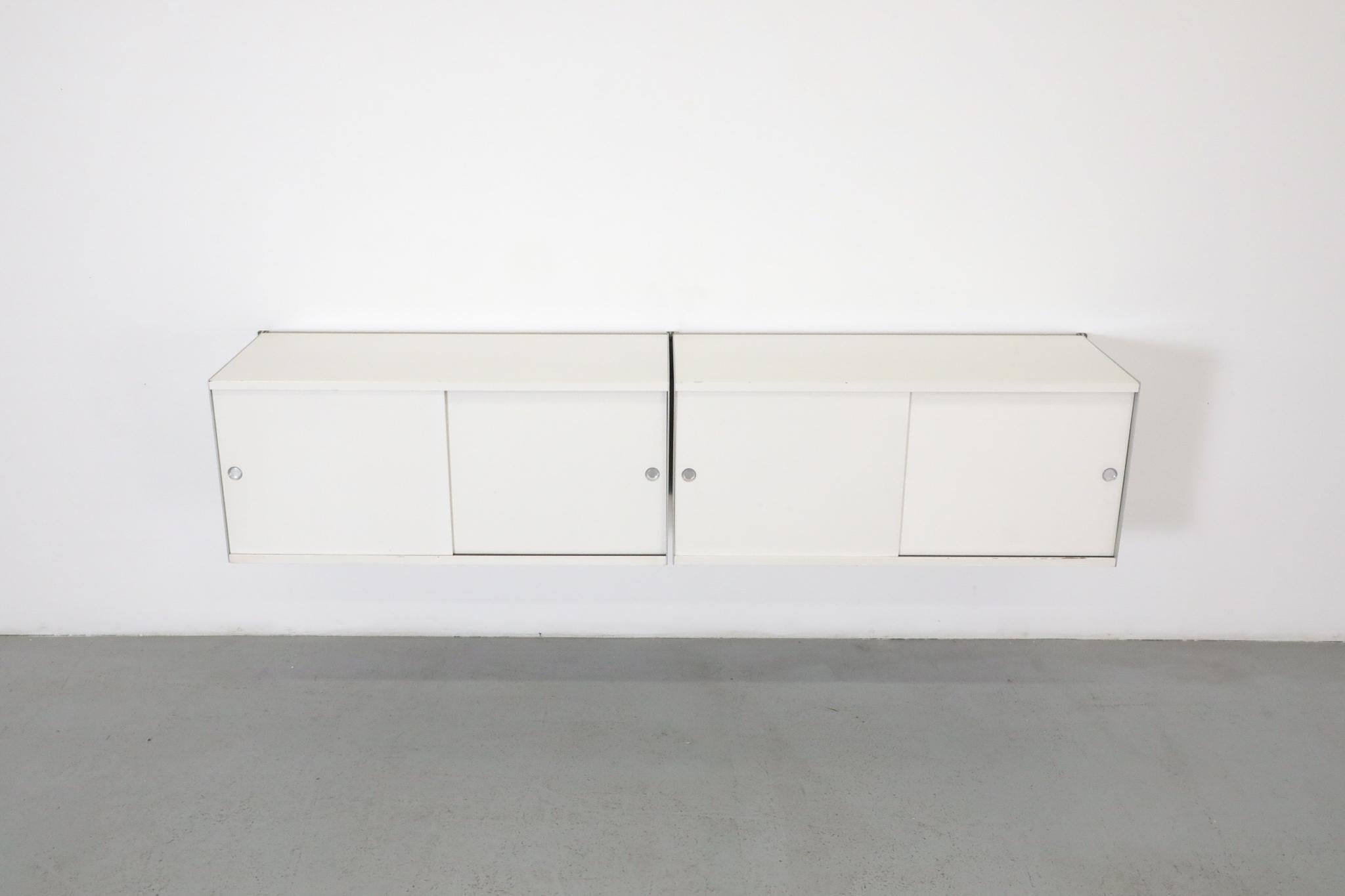 Metal Dieter Rams ‘606 Series’ Shelving System, Floating Cabinets for Vitsoe For Sale
