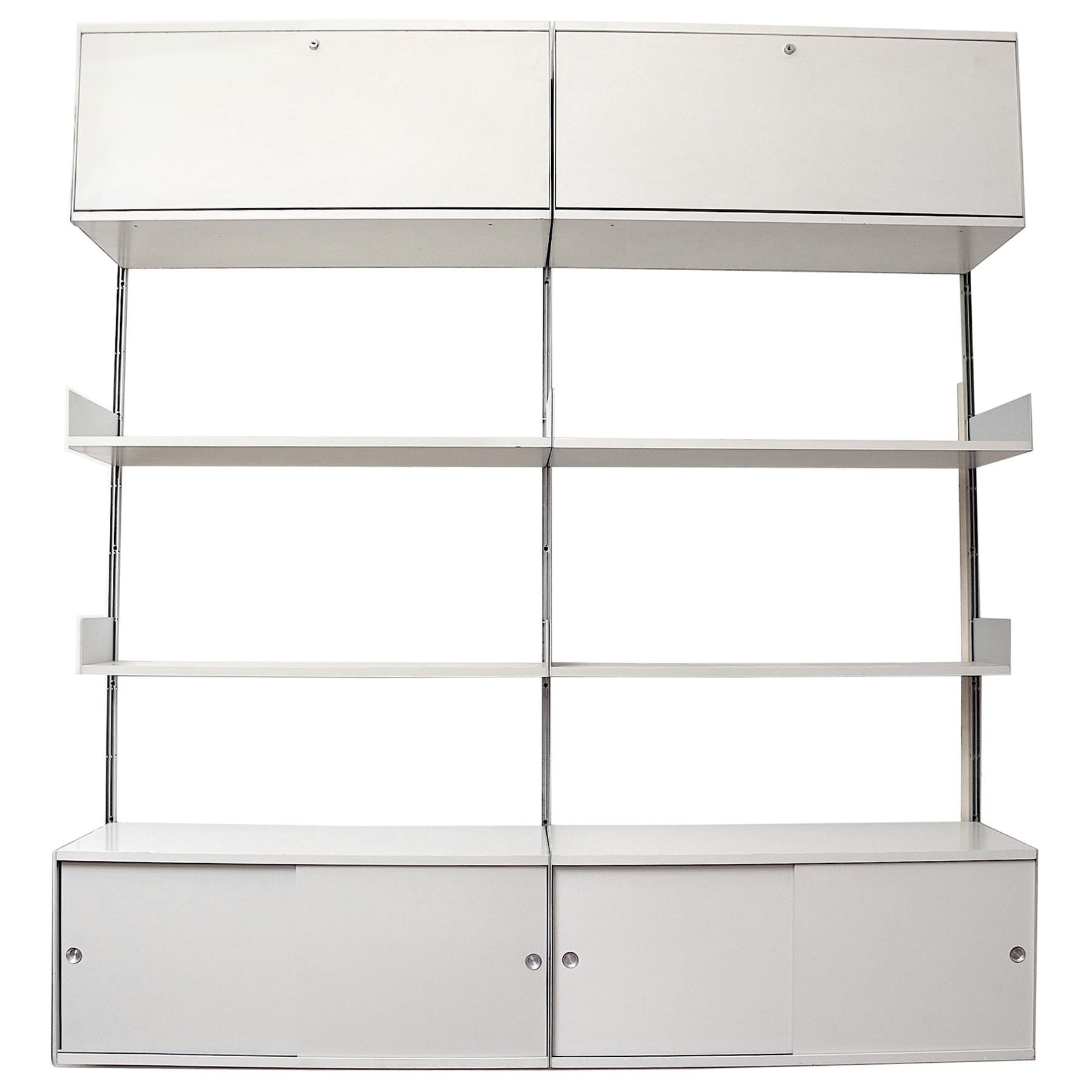 Dieter Rams 606 Two Section Shelving Unit For Vitsoe At 1stdibs