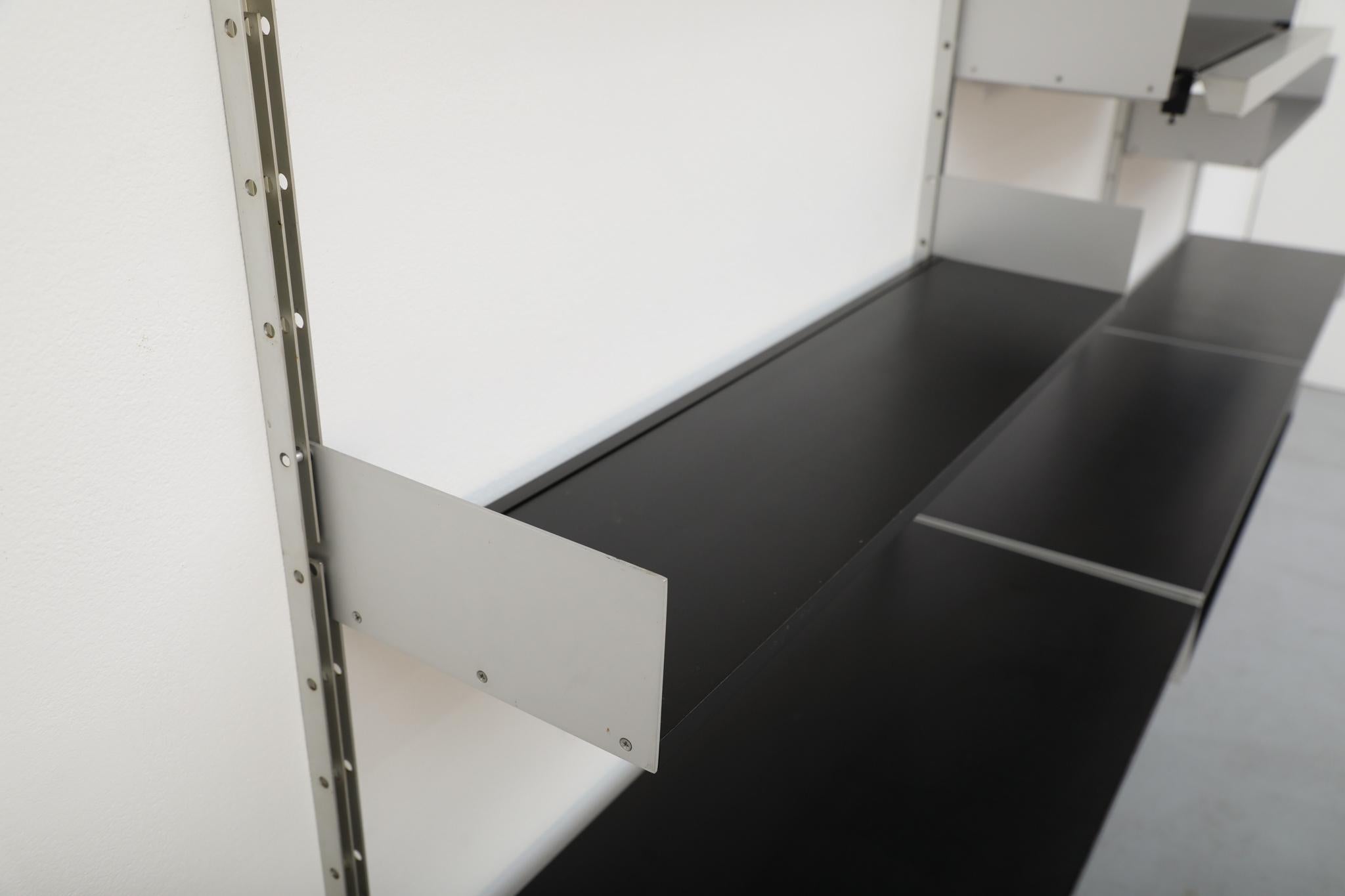 Dieter Rams Black '606' Wall Mount Shelving Unit for Vitsoe For Sale 5