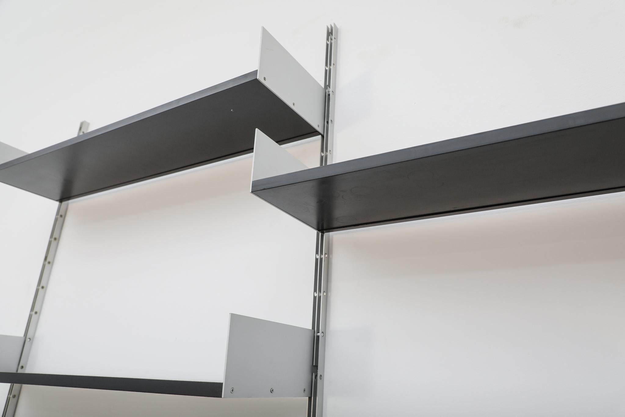 Dieter Rams Black '606' Wall Mount Shelving Unit for Vitsoe For Sale 7