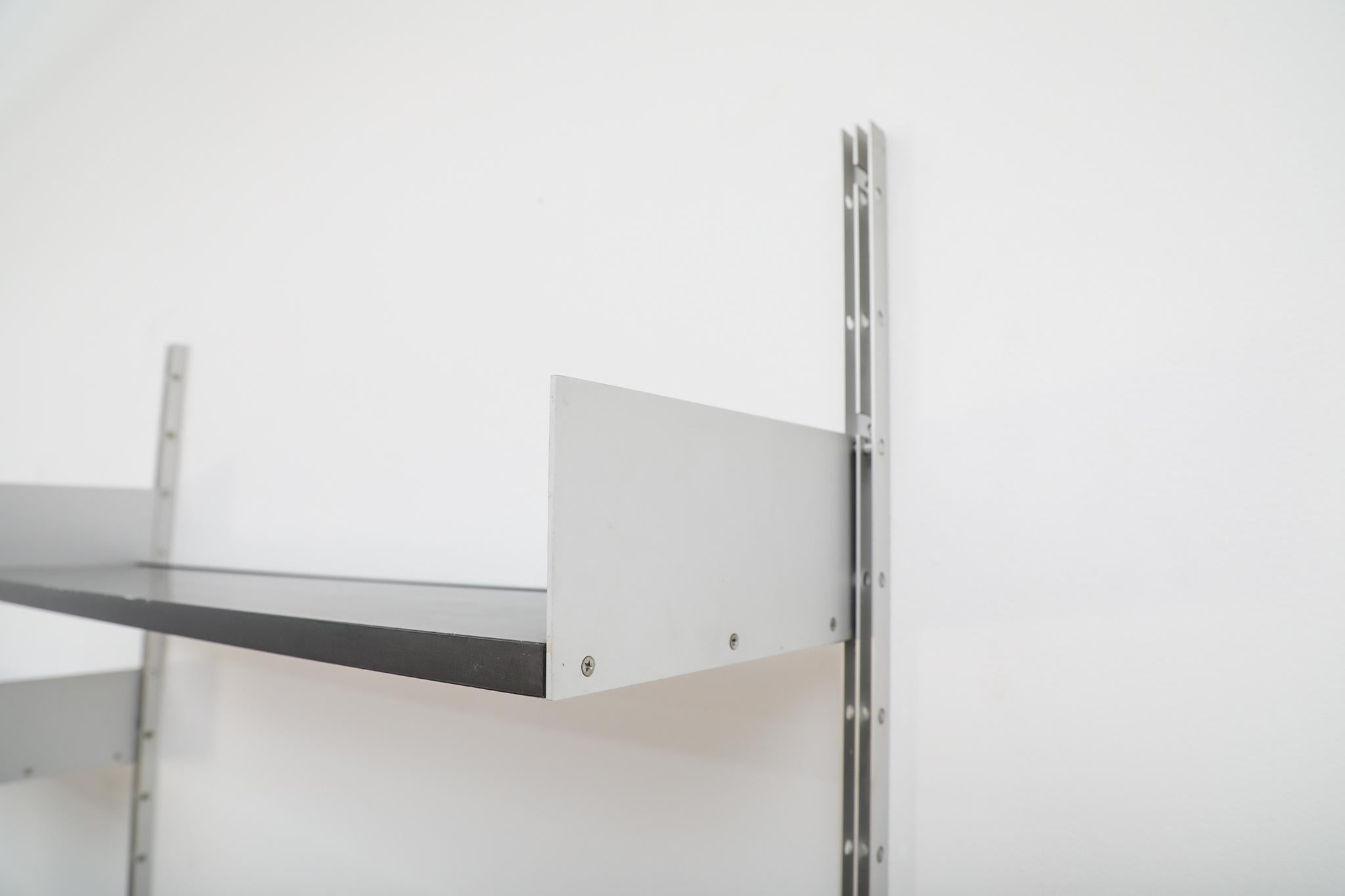Dieter Rams Black '606' Wall Mount Shelving Unit for Vitsoe For Sale 8