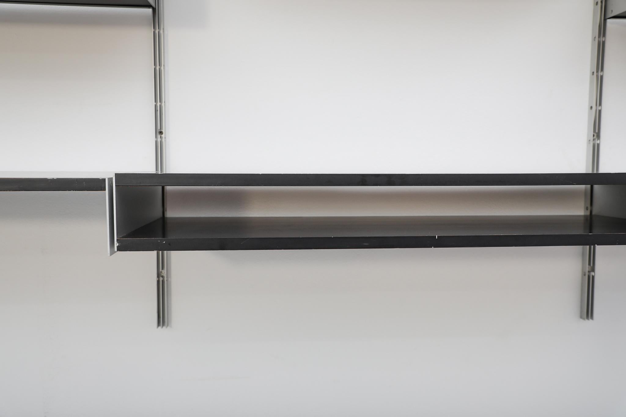 Dieter Rams Black '606' Wall Mount Shelving Unit for Vitsoe For Sale 9