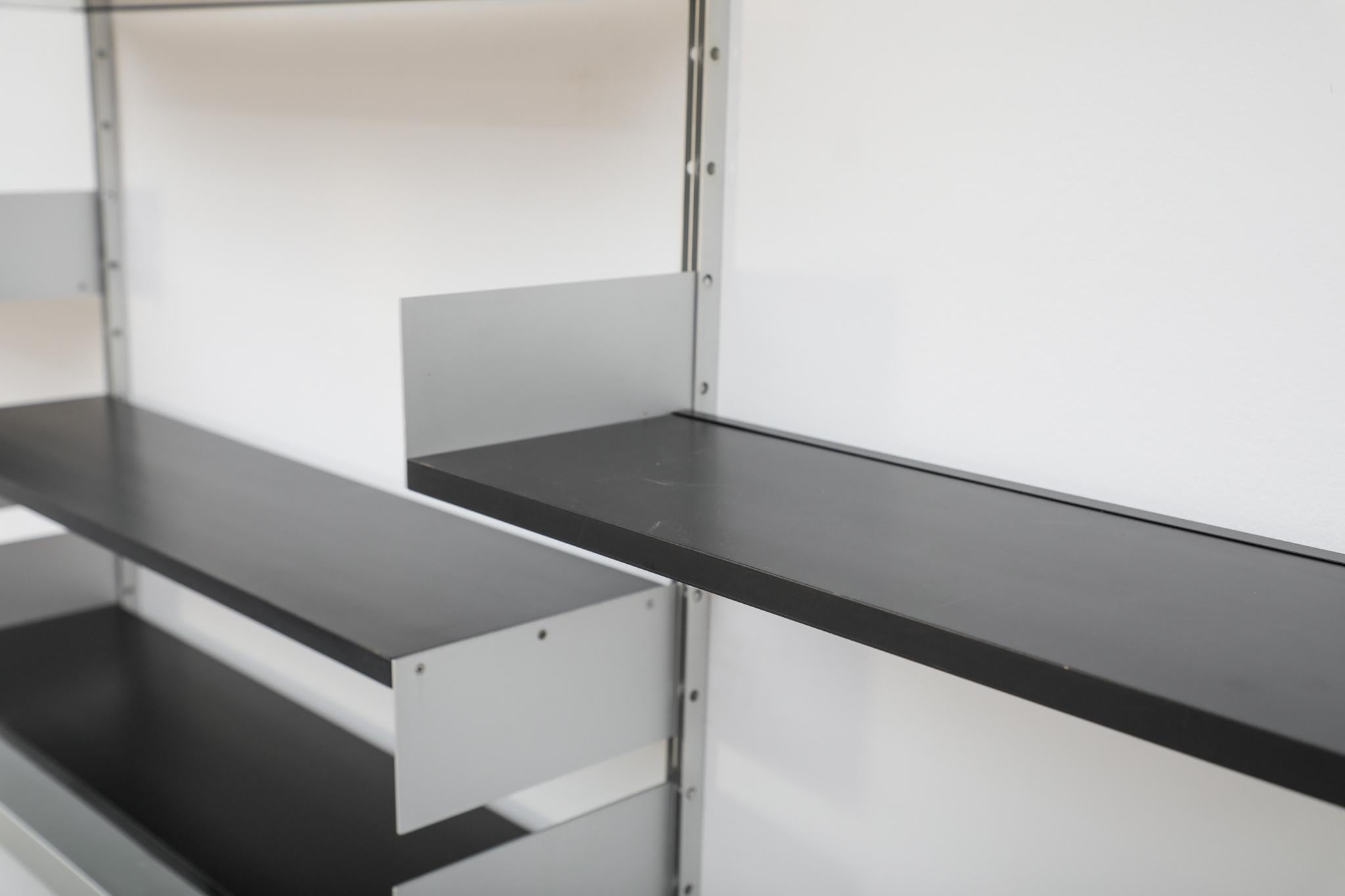 Dieter Rams Black '606' Wall Mount Shelving Unit for Vitsoe For Sale 10