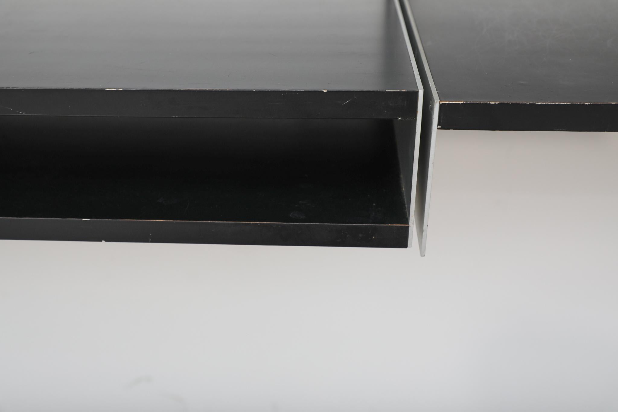 Dieter Rams Black '606' Wall Mount Shelving Unit for Vitsoe For Sale 12