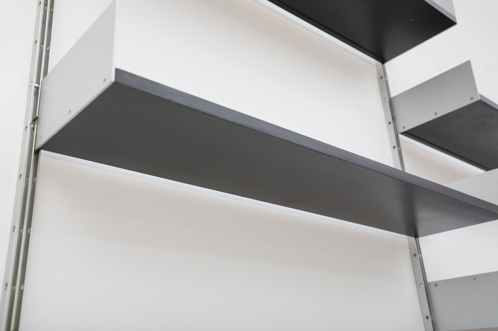 Dieter Rams Black '606' Wall Mount Shelving Unit for Vitsoe For Sale 13