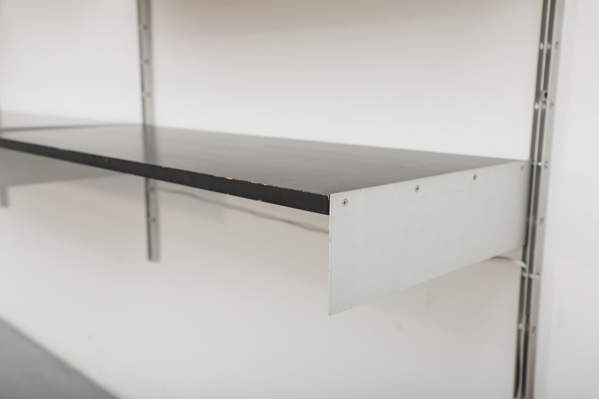 Dieter Rams Black '606' Wall Mount Shelving Unit for Vitsoe For Sale 2