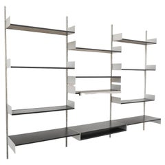 Dieter Rams Schwarzes Wandregal '606' für Vitsoe