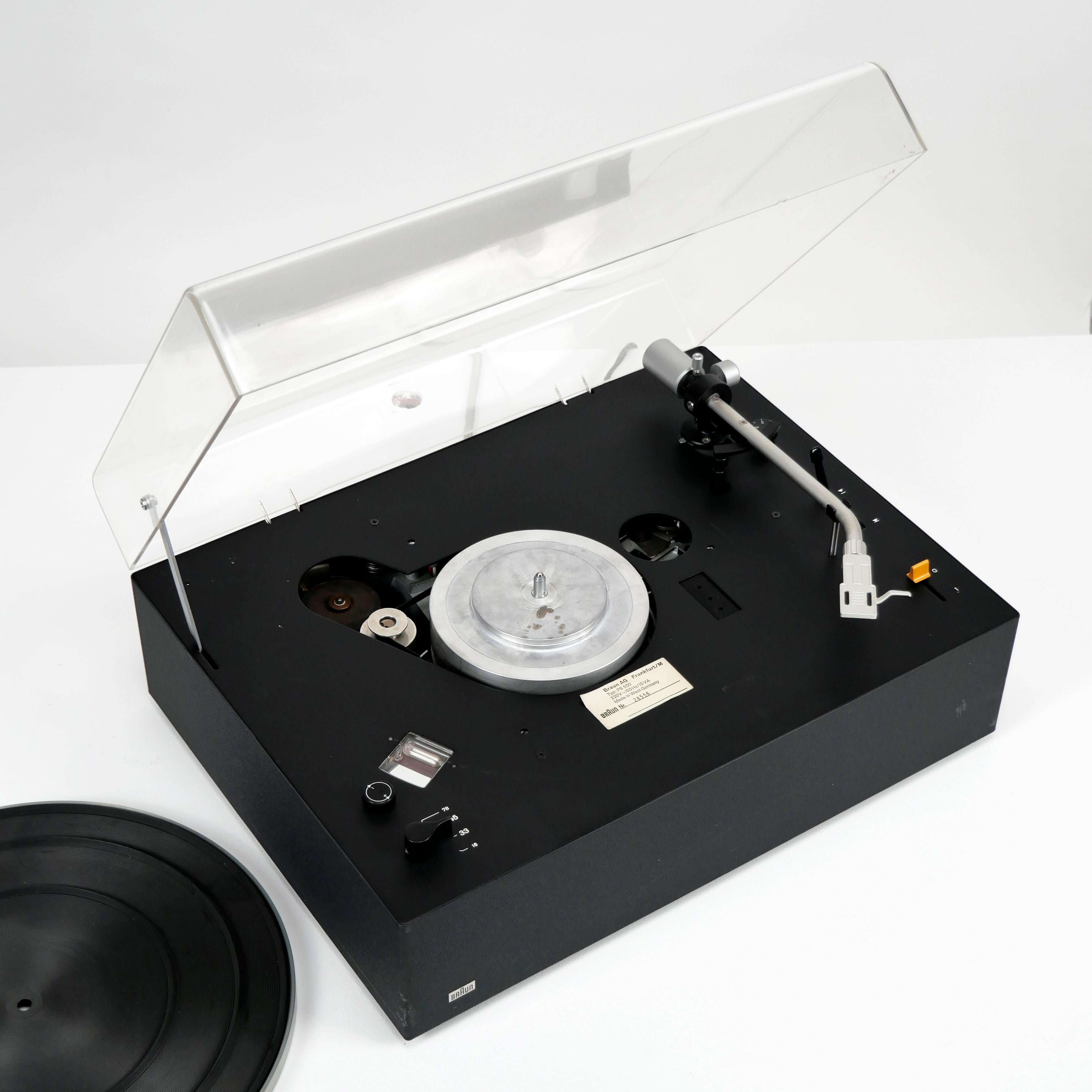 Dieter Rams, Braun PS 500 Record Player, 1968 super working turntable hifi audio 5