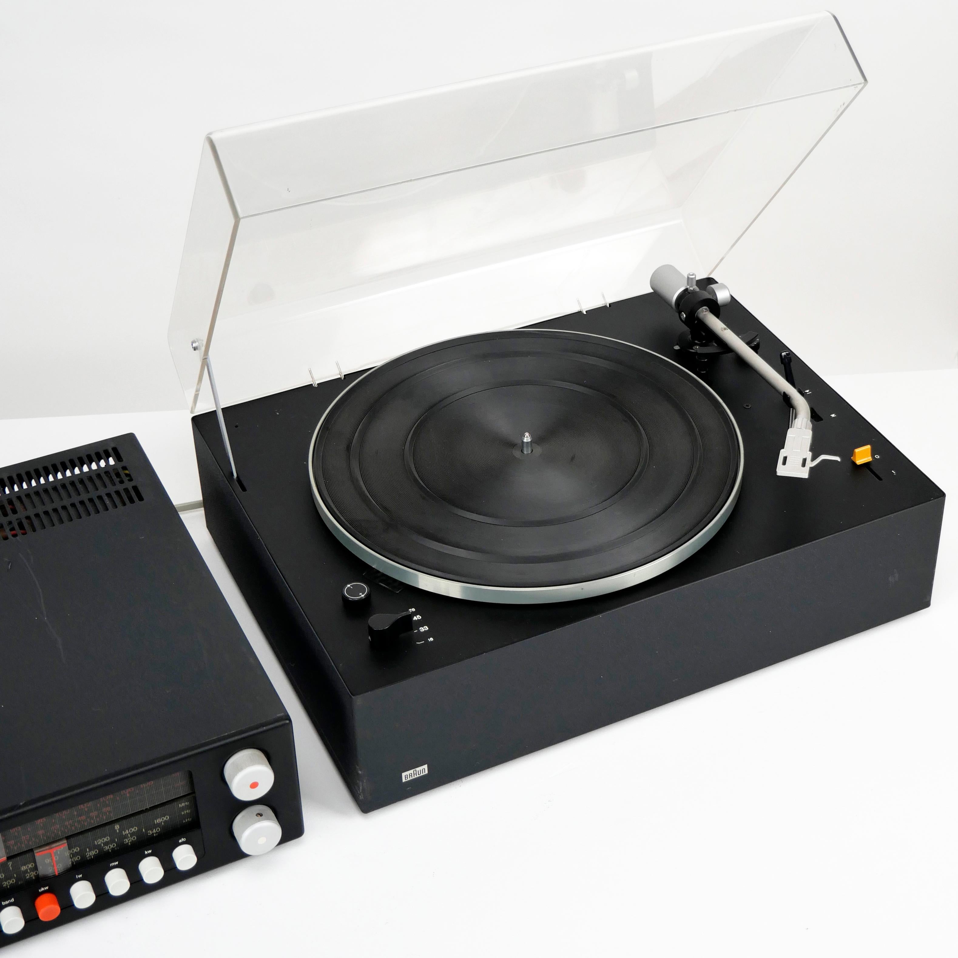 Dieter Rams, Braun PS 500 Record Player, 1968 super working turntable hifi audio 7