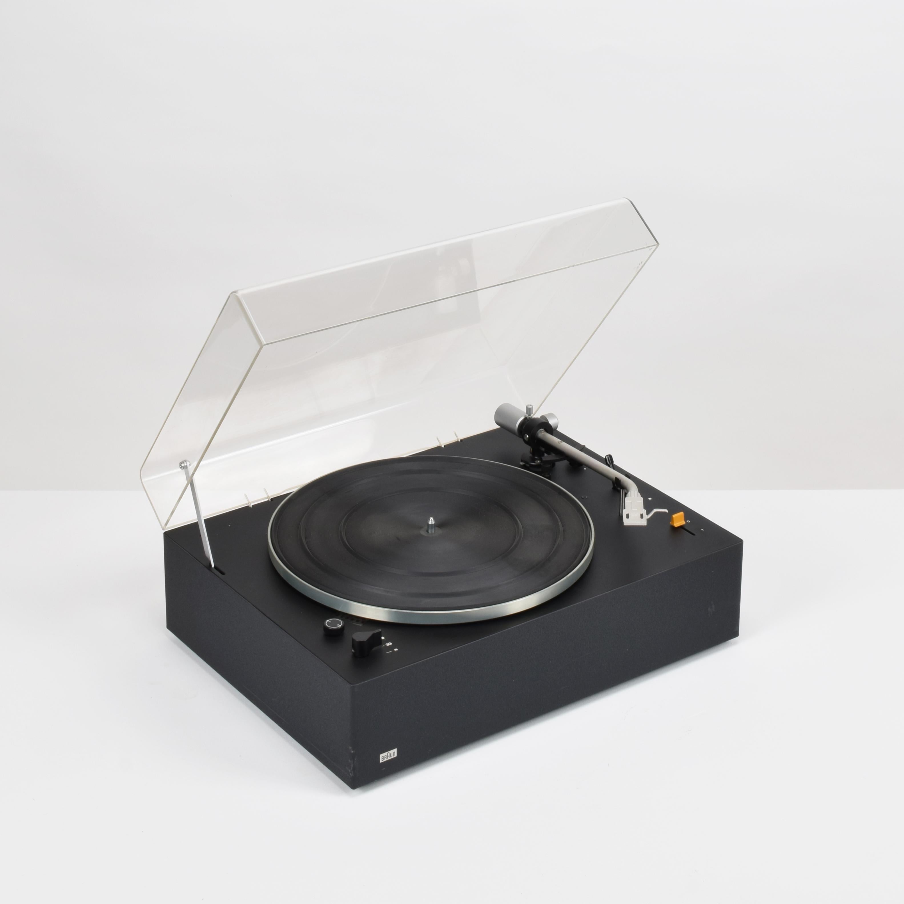 Metal Dieter Rams, Braun PS 500 Record Player, 1968 super working turntable hifi audio