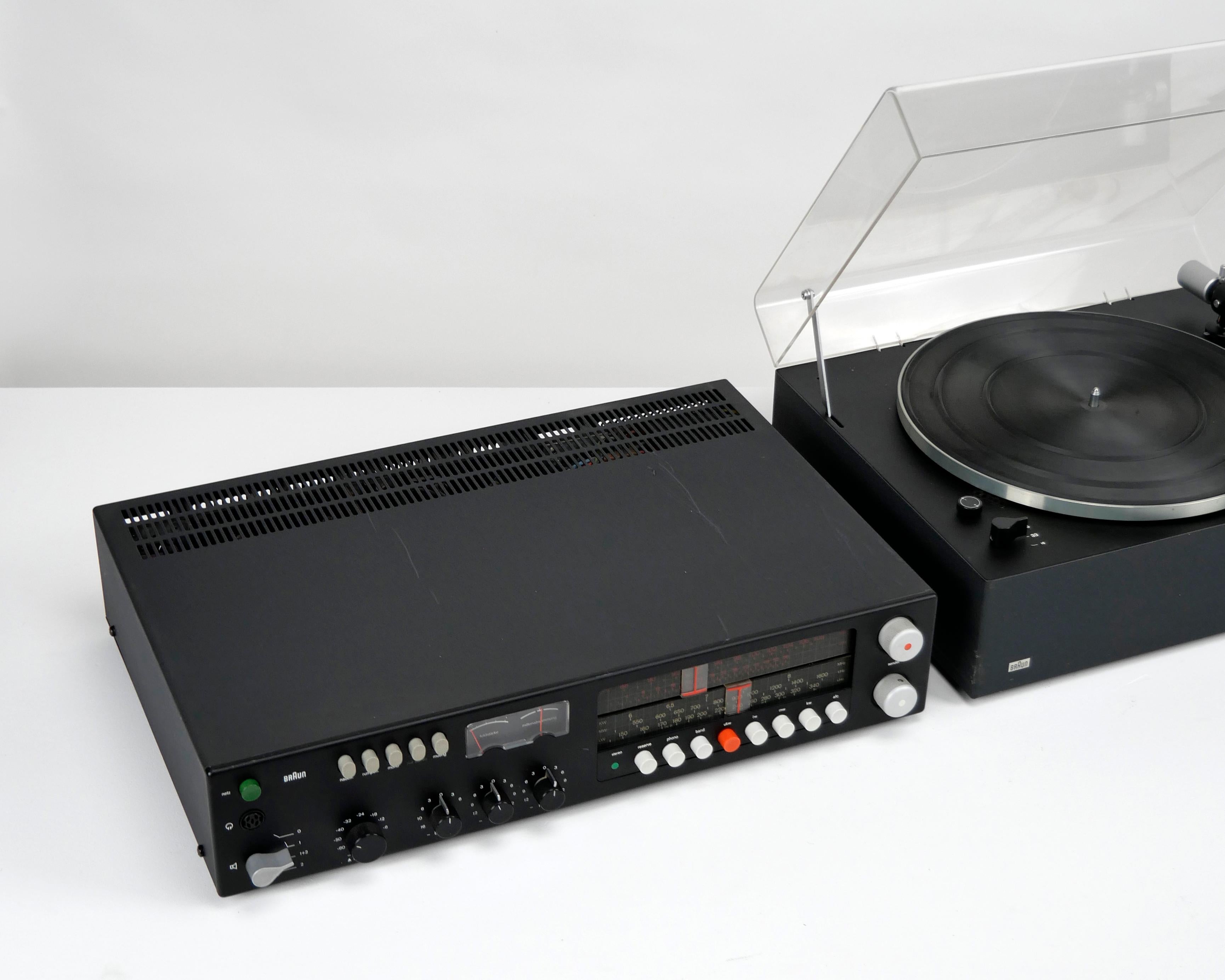 Dieter Rams, Braun Regie 510 receiver tuner-amplifier, 1972, stereo hifi audio In Good Condition In London, GB