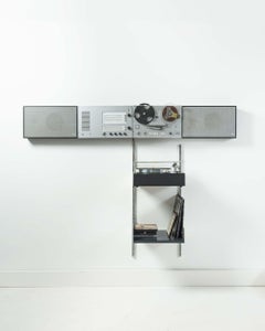 Dieter Rams for Braun Black Wall Mount Stereo System "Wandanlage"