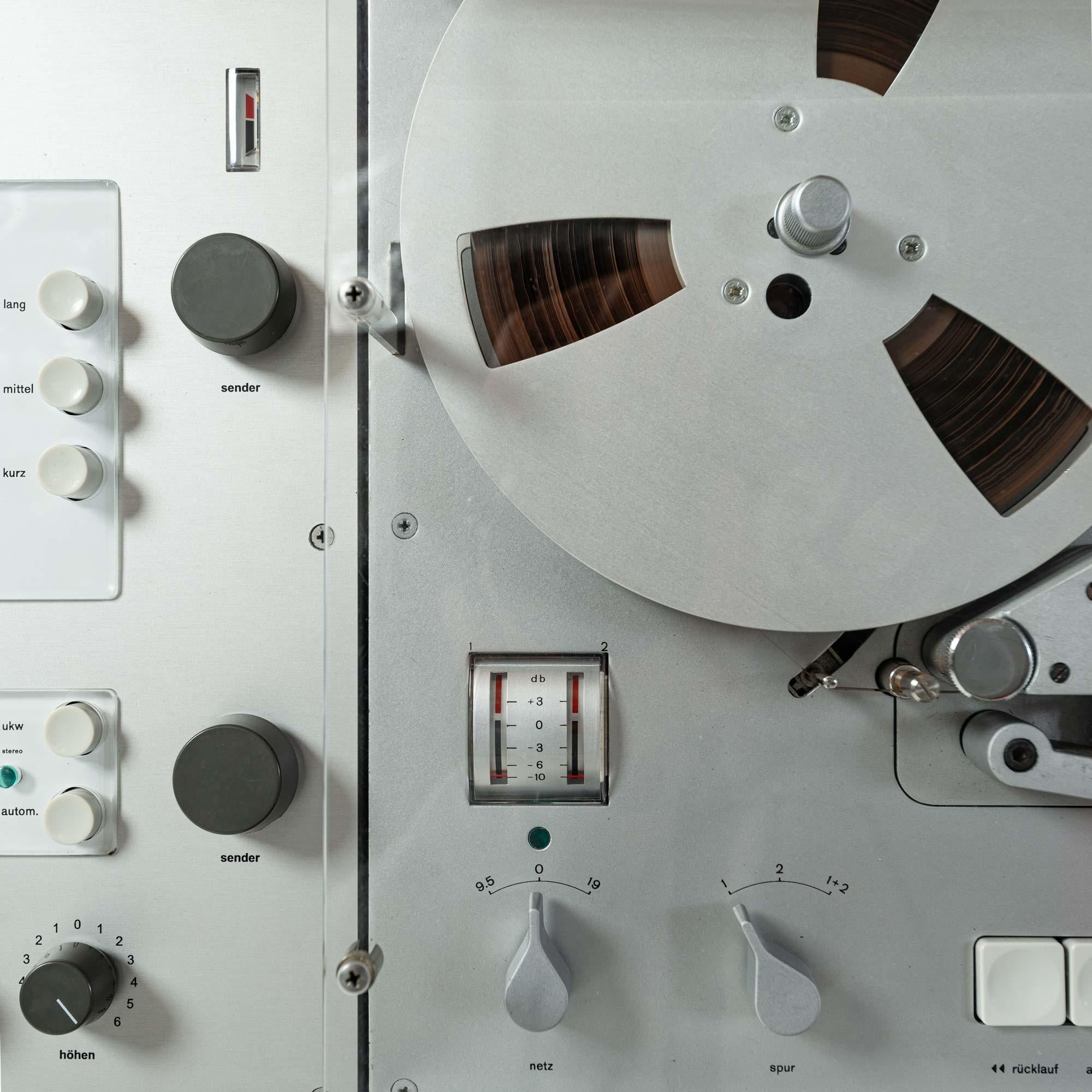 Metal Dieter Rams for Braun Black Wall Mount Stereo System 