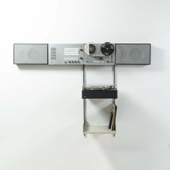 Dieter Rams for Braun Black Wall Mount Stereo System "Wandanlage"