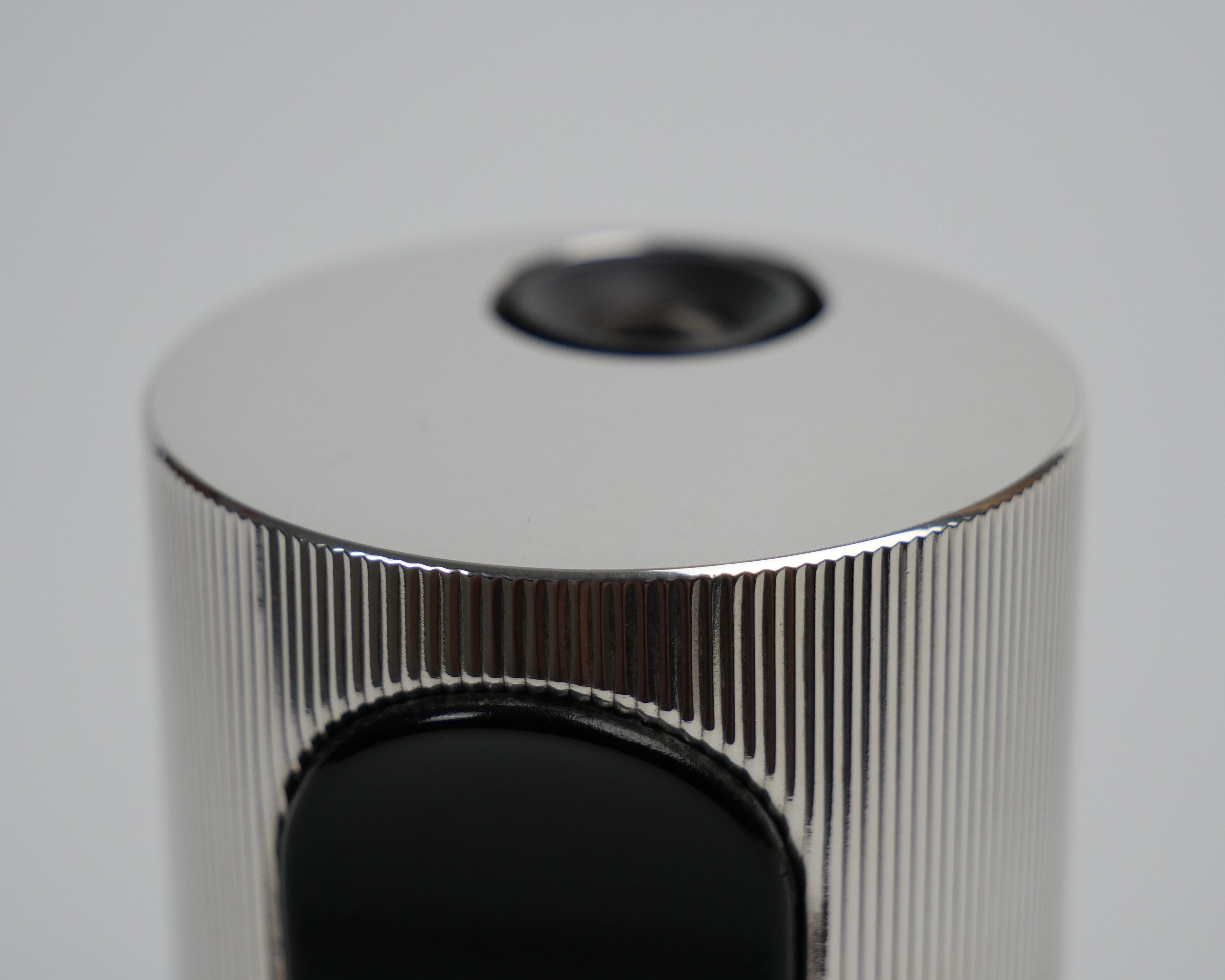 Silver Plate Dieter Rams for Braun, T2 Table Lighter, 1968. Silver Finished, Rare, Excellent 