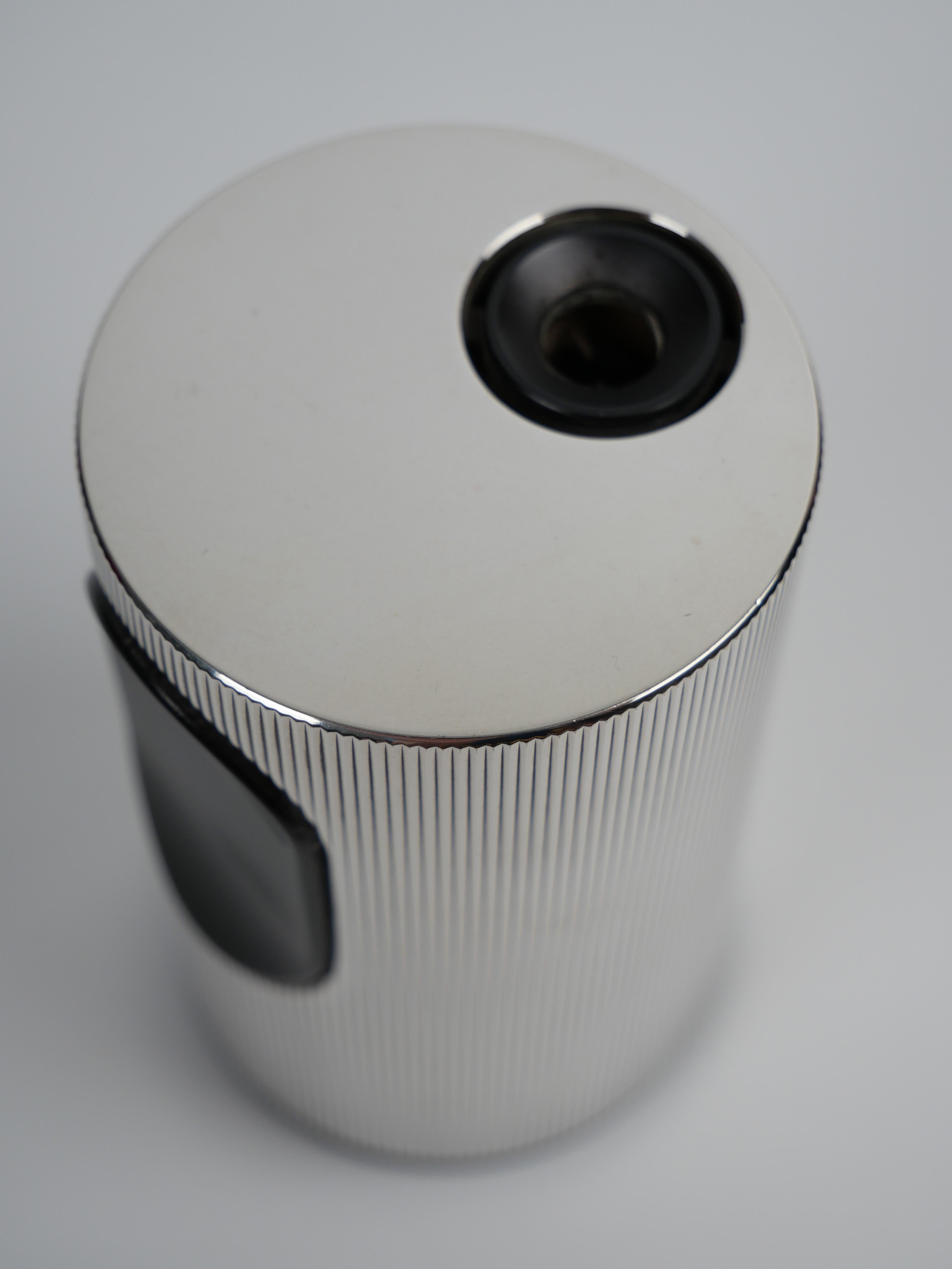 German Dieter Rams for Braun, T2 Table Lighter, 1968. Silver Finished, Rare, Excellent 