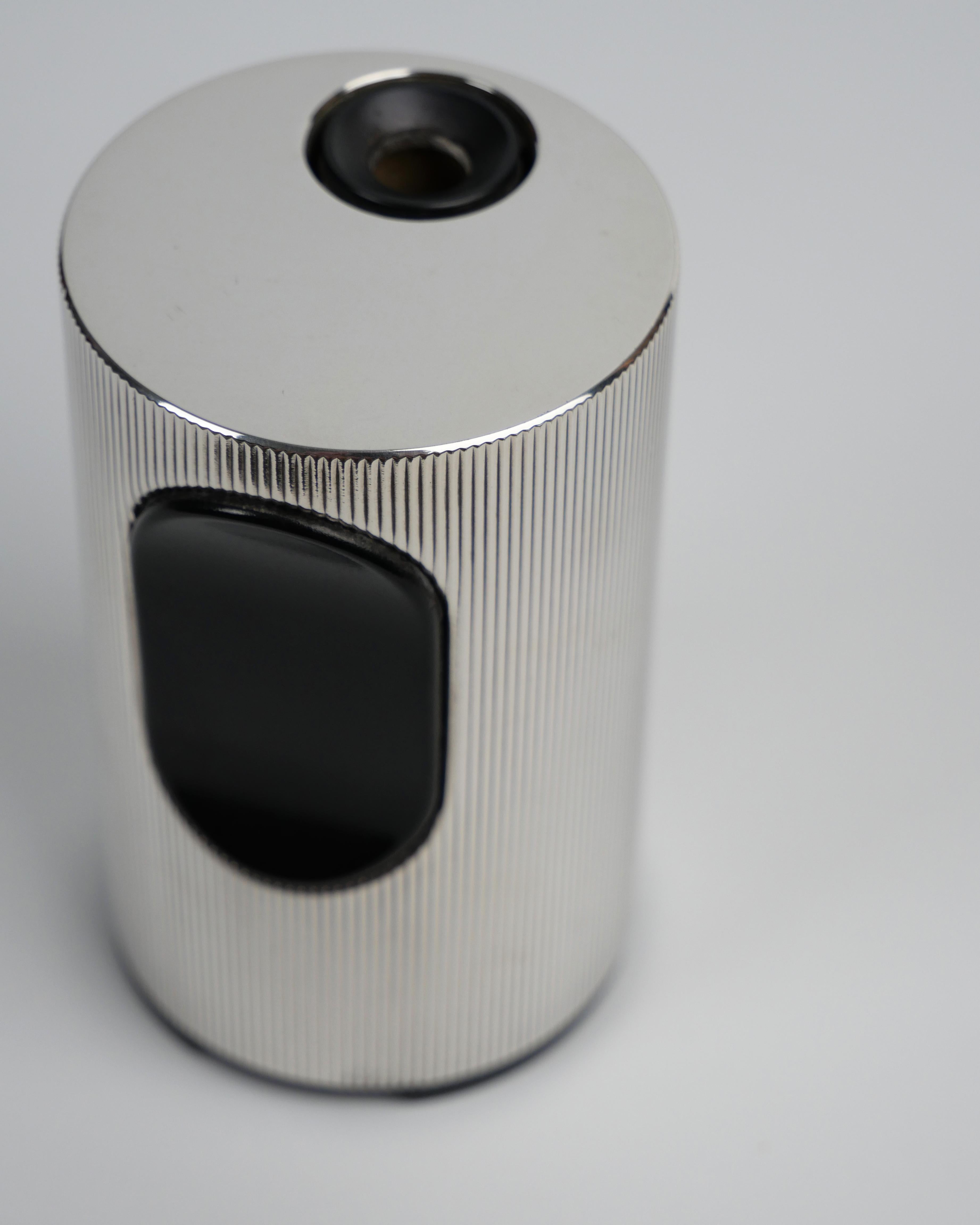 Mid-20th Century Dieter Rams for Braun, T2 Table Lighter, 1968. Silver Finished, Rare, Excellent 