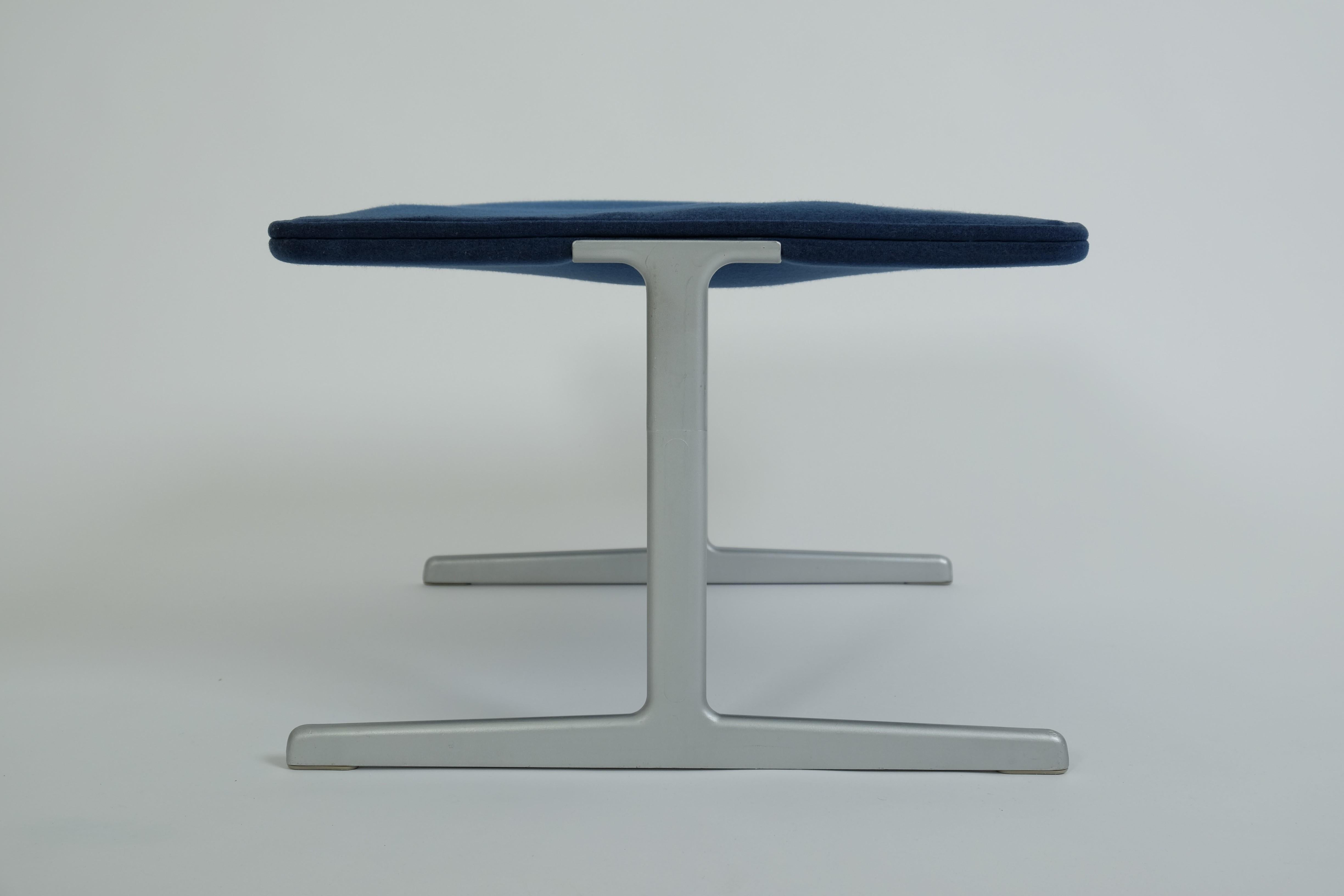 Sedia da salotto e ottomana Dieter Rams modello 602 di Vitsoe per il restauro in vendita 11