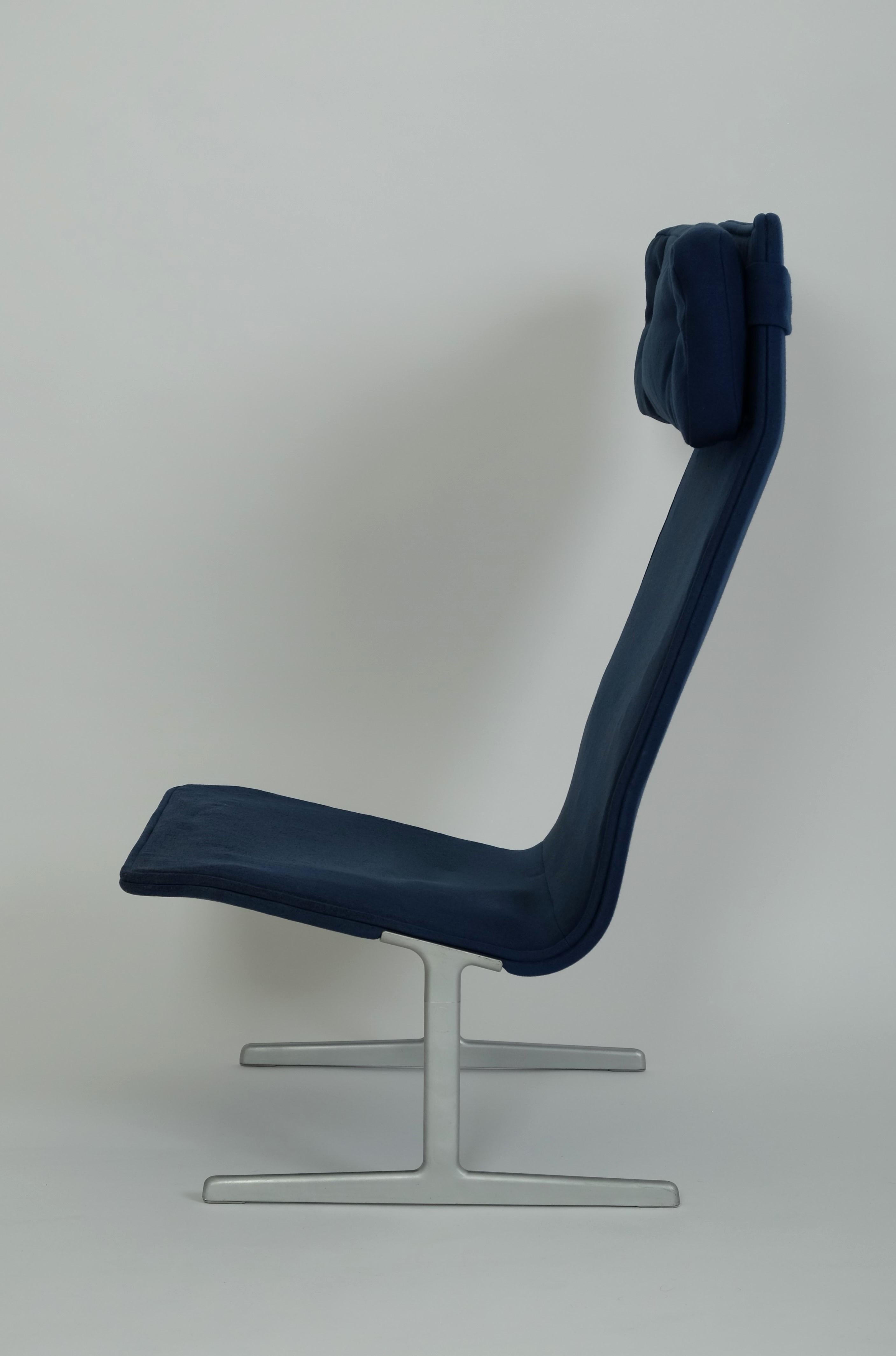 Fine XX secolo Sedia da salotto e ottomana Dieter Rams modello 602 di Vitsoe per il restauro in vendita