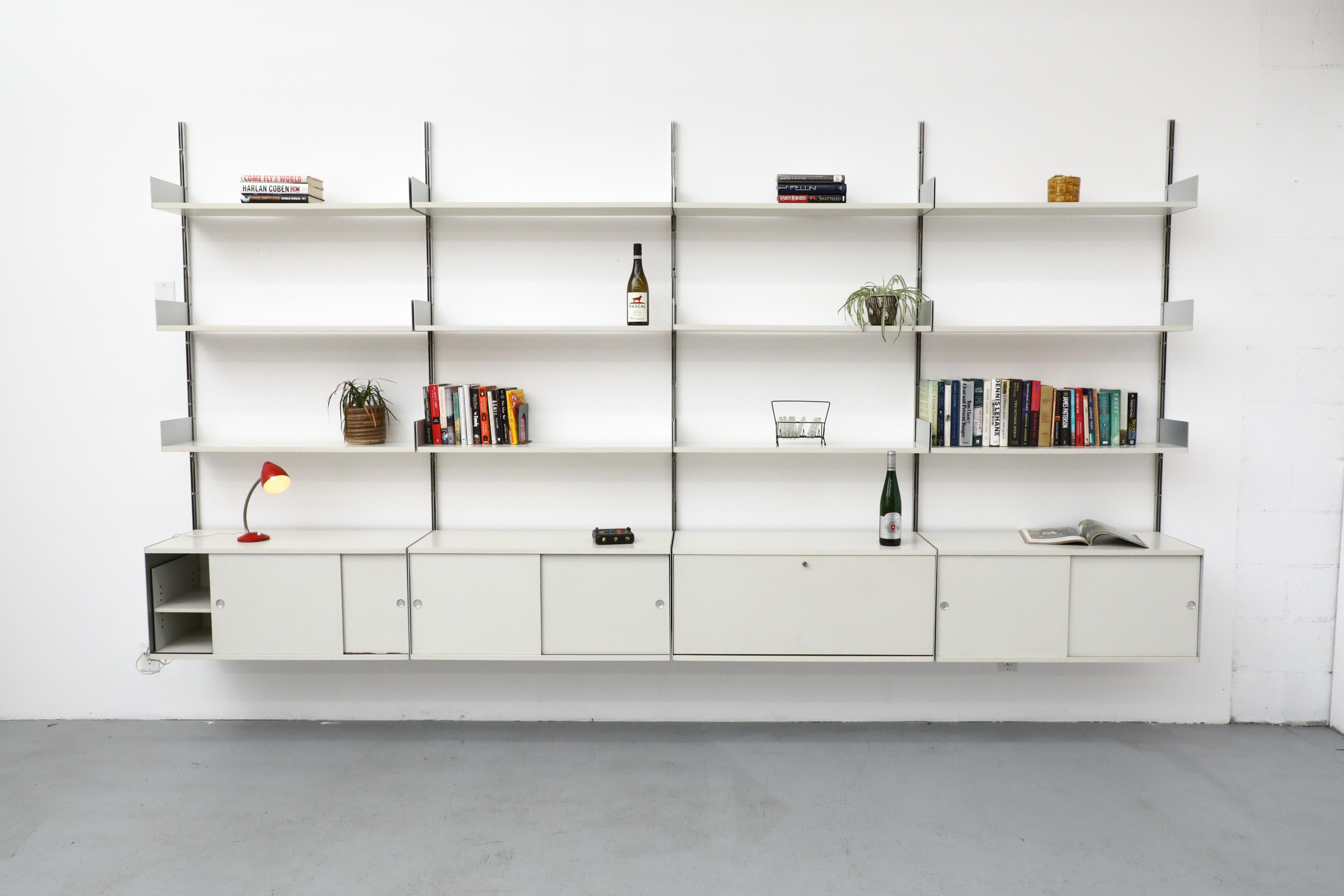 Mid-Century multi-section wall unit from the 