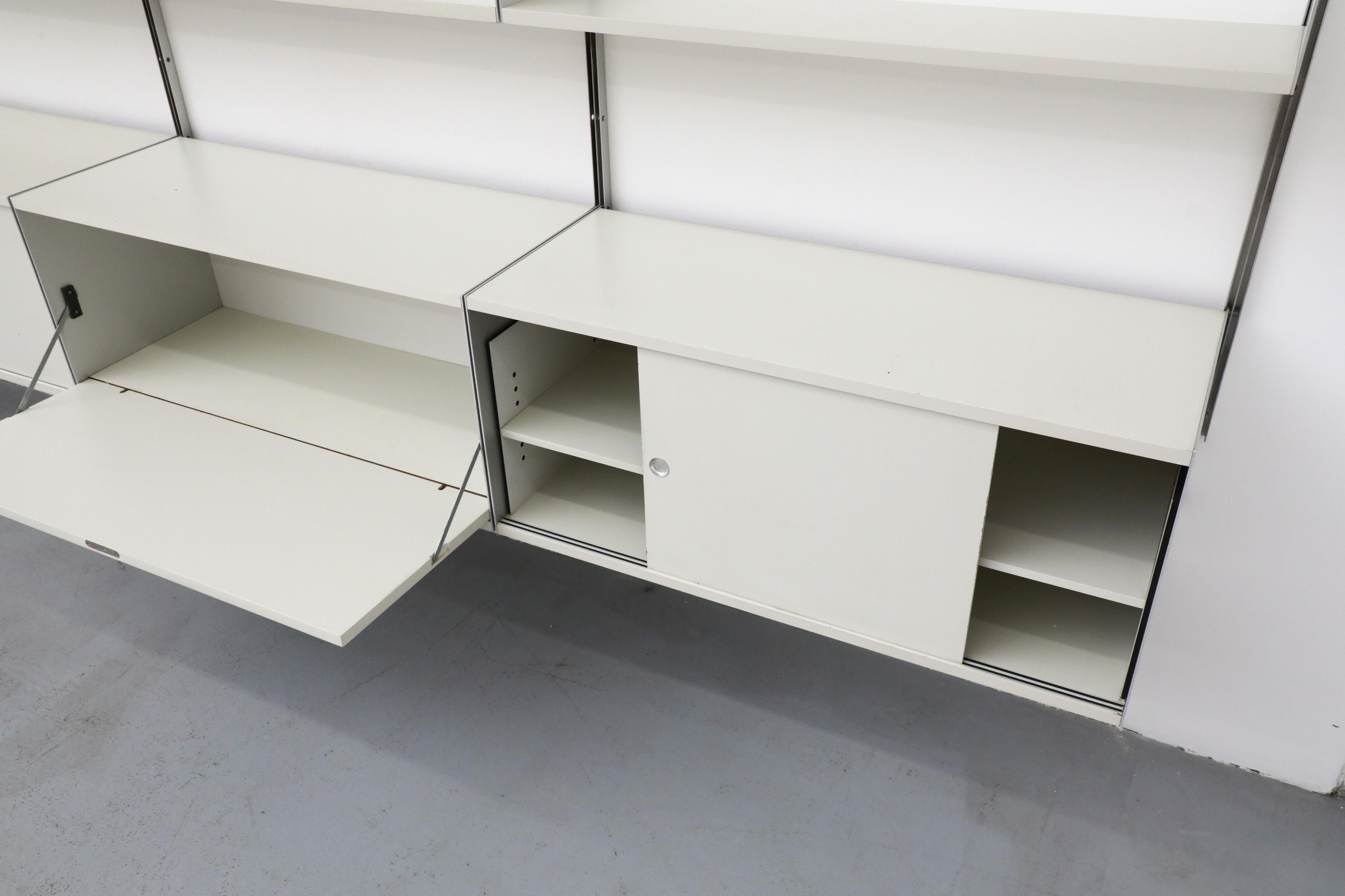 Mid-Century Modern Dieter Rams Multi-Section System 606 Wall Unit for Vitsoe